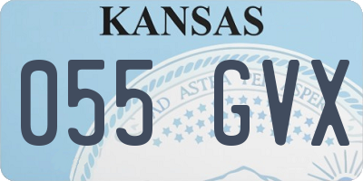 KS license plate 055GVX
