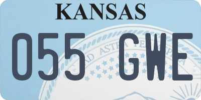 KS license plate 055GWE