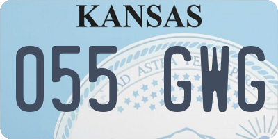 KS license plate 055GWG