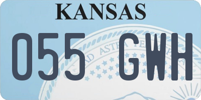 KS license plate 055GWH