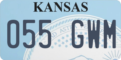 KS license plate 055GWM