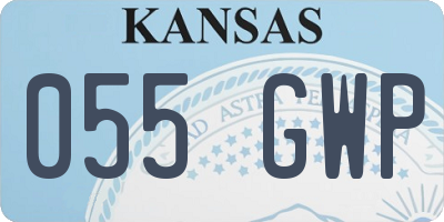 KS license plate 055GWP