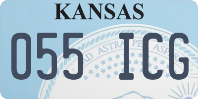 KS license plate 055ICG