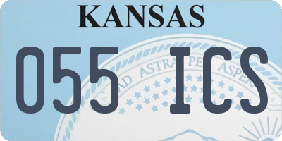 KS license plate 055ICS