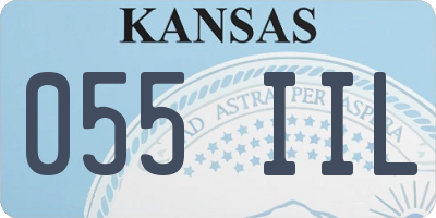 KS license plate 055IIL