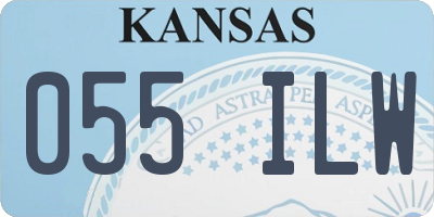KS license plate 055ILW