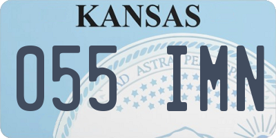 KS license plate 055IMN