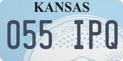 KS license plate 055IPQ