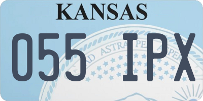 KS license plate 055IPX