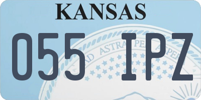 KS license plate 055IPZ
