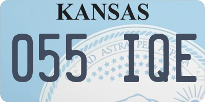 KS license plate 055IQE