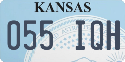 KS license plate 055IQH