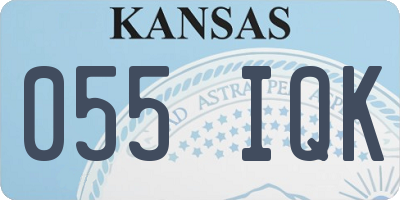 KS license plate 055IQK