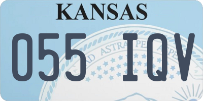 KS license plate 055IQV