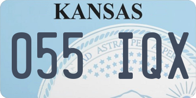 KS license plate 055IQX
