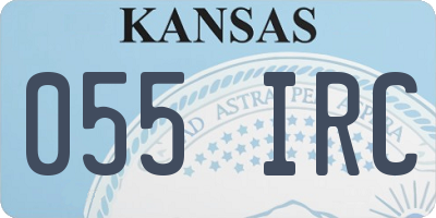KS license plate 055IRC