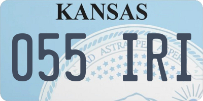KS license plate 055IRI