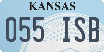 KS license plate 055ISB