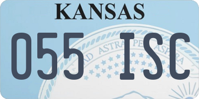 KS license plate 055ISC