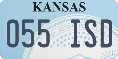 KS license plate 055ISD