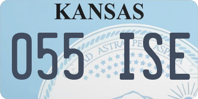 KS license plate 055ISE