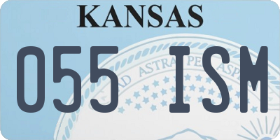 KS license plate 055ISM