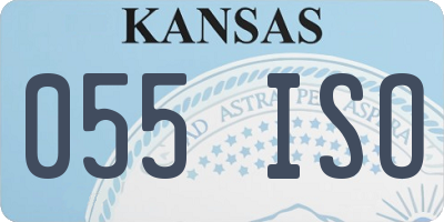 KS license plate 055ISO