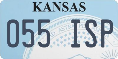 KS license plate 055ISP
