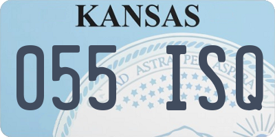 KS license plate 055ISQ