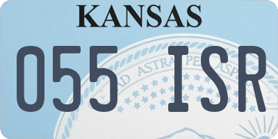 KS license plate 055ISR