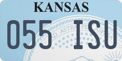 KS license plate 055ISU
