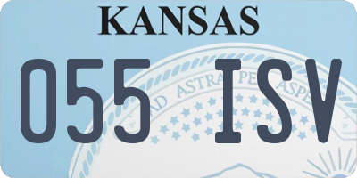 KS license plate 055ISV
