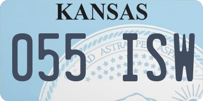 KS license plate 055ISW