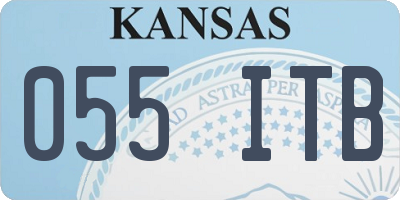 KS license plate 055ITB