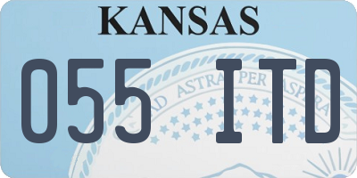 KS license plate 055ITD