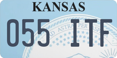 KS license plate 055ITF