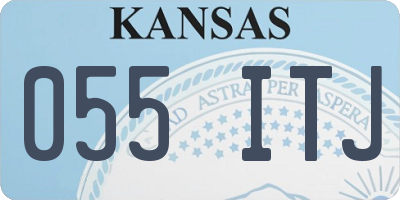 KS license plate 055ITJ