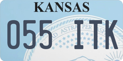 KS license plate 055ITK