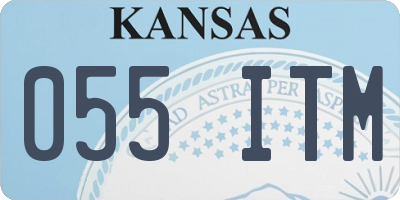 KS license plate 055ITM