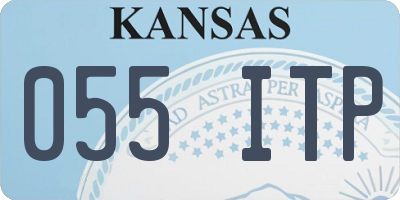 KS license plate 055ITP