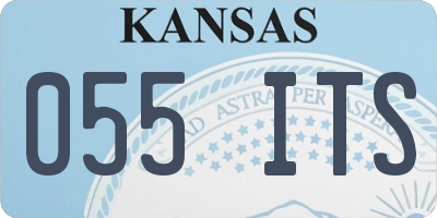 KS license plate 055ITS