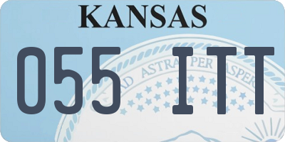 KS license plate 055ITT