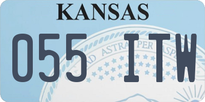 KS license plate 055ITW