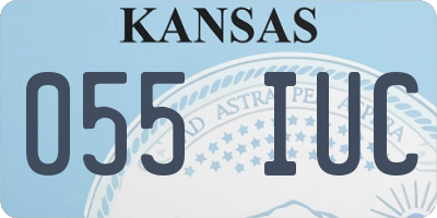 KS license plate 055IUC