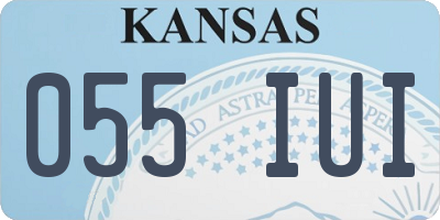 KS license plate 055IUI