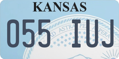 KS license plate 055IUJ