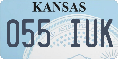 KS license plate 055IUK