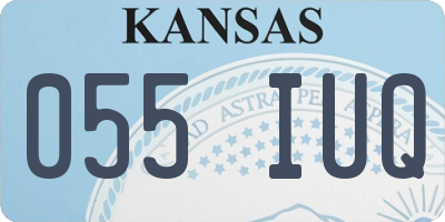 KS license plate 055IUQ