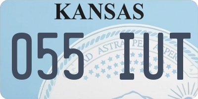 KS license plate 055IUT