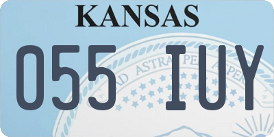KS license plate 055IUY